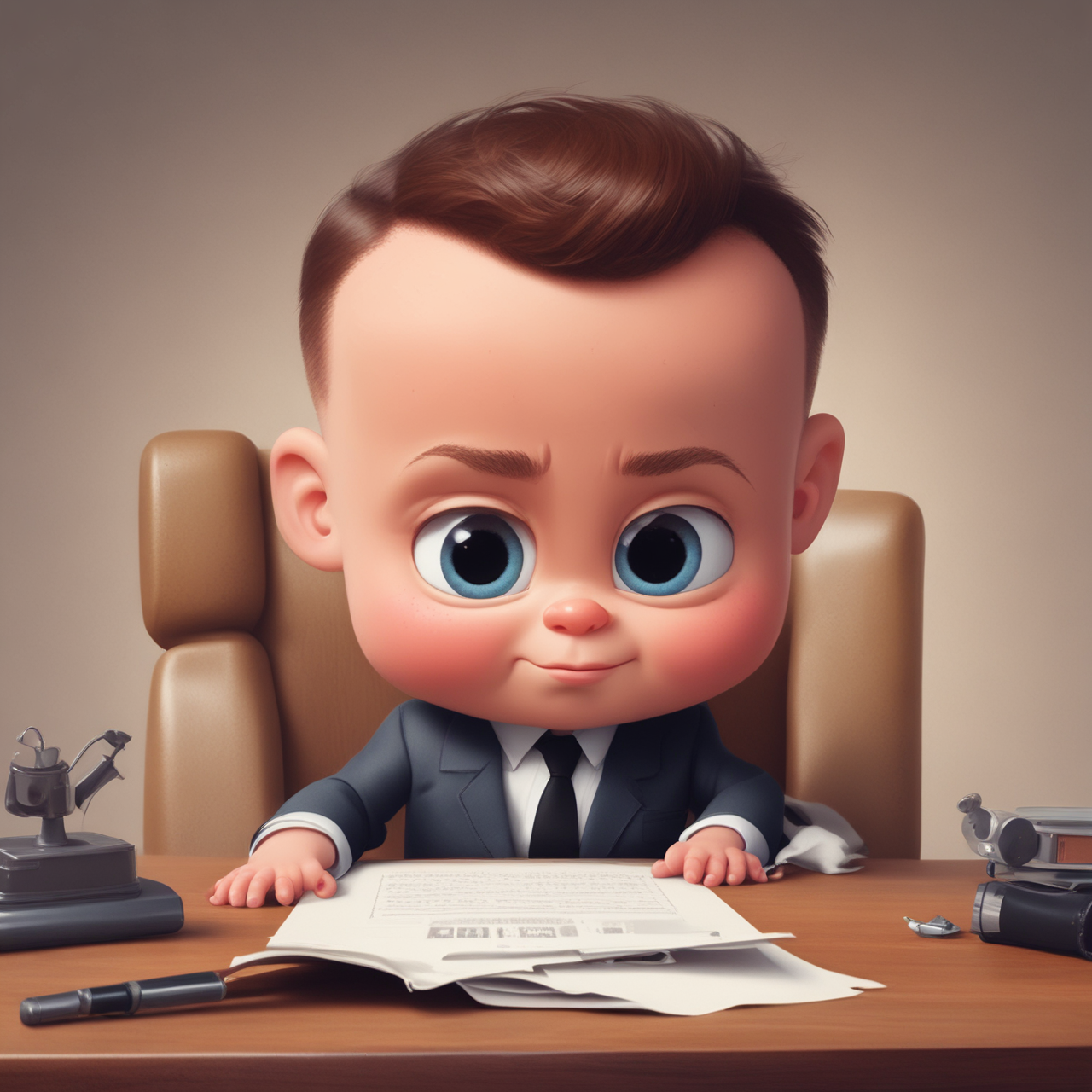 Boss Baby Google Pixar Style Portrait | Fulgent AI