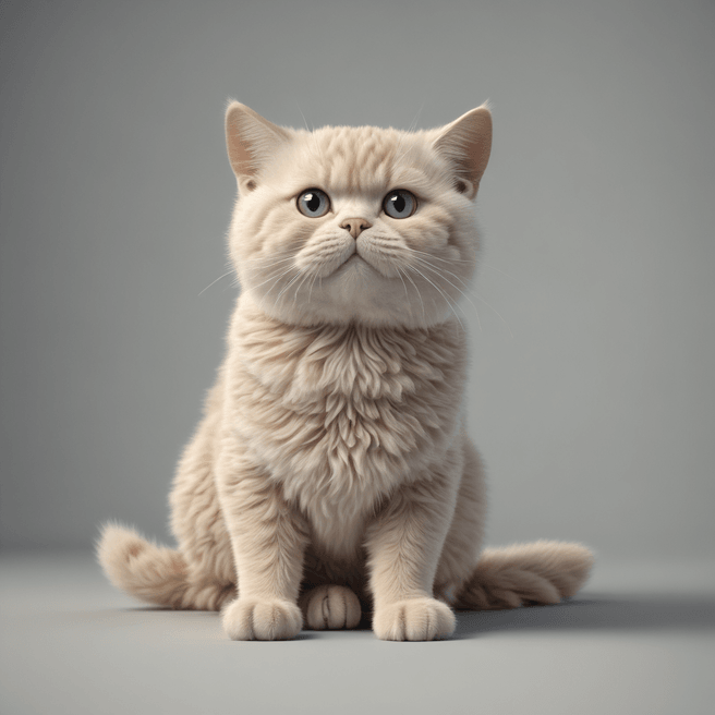 Stunning 3D Render of a Very Quiet Cat - Fulgent AI