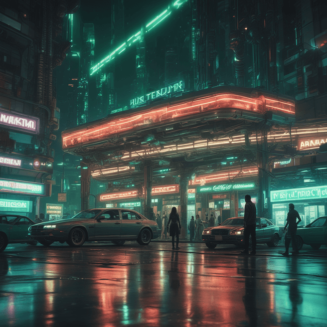 Sci-Fi Lunar City Action Scene - Futuristic Elysium Style | FulgentAI