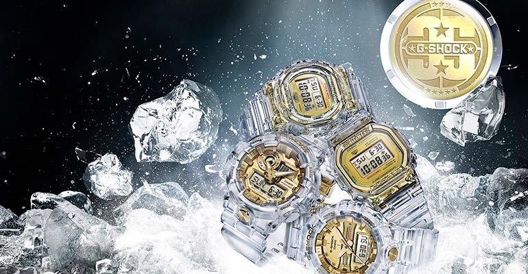 G-SHOCK 35周年紀念錶款上市 「GLACIER GOLD」全新黃金冰川系列吸晴
