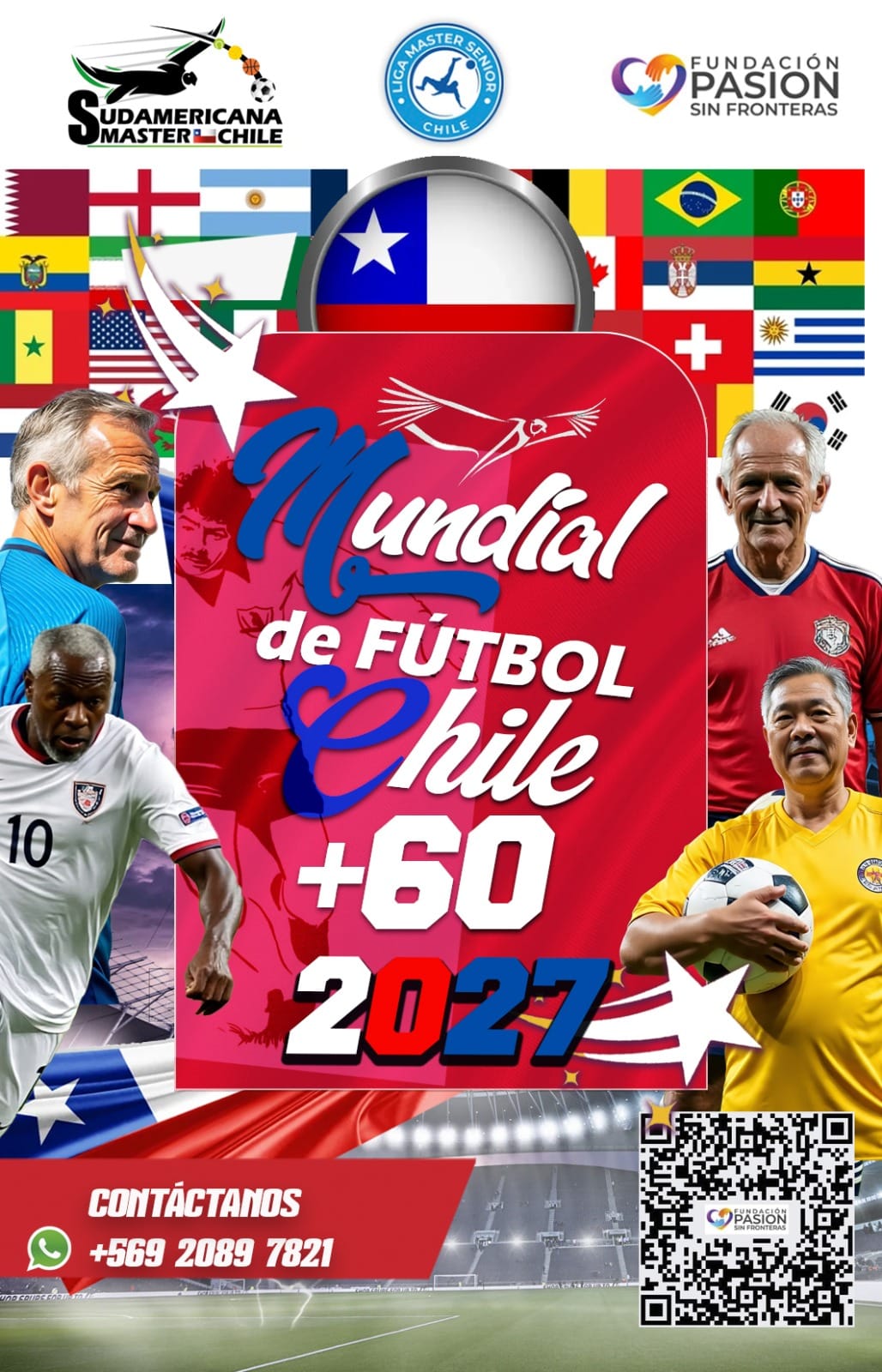 Imagen Mundial Fútbol Máster +60 Chile 2027