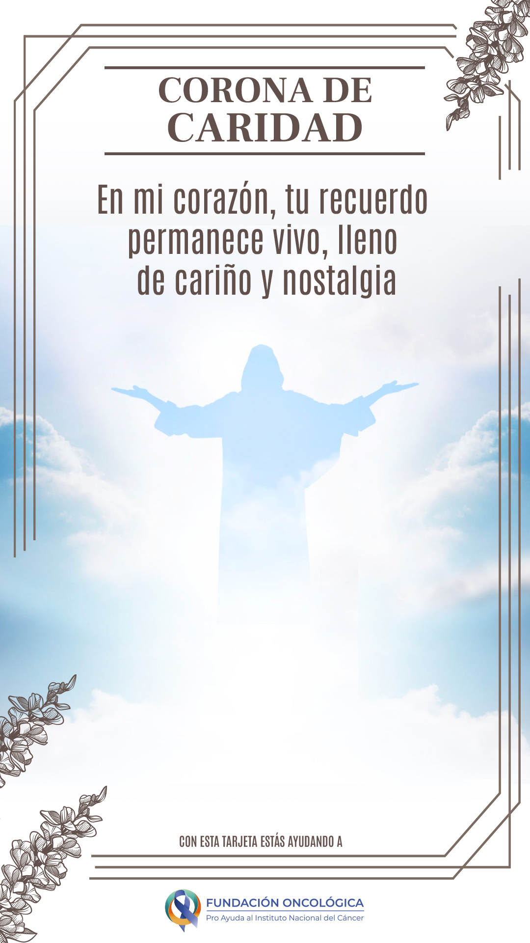 Tarjeta - Corona de Caridad