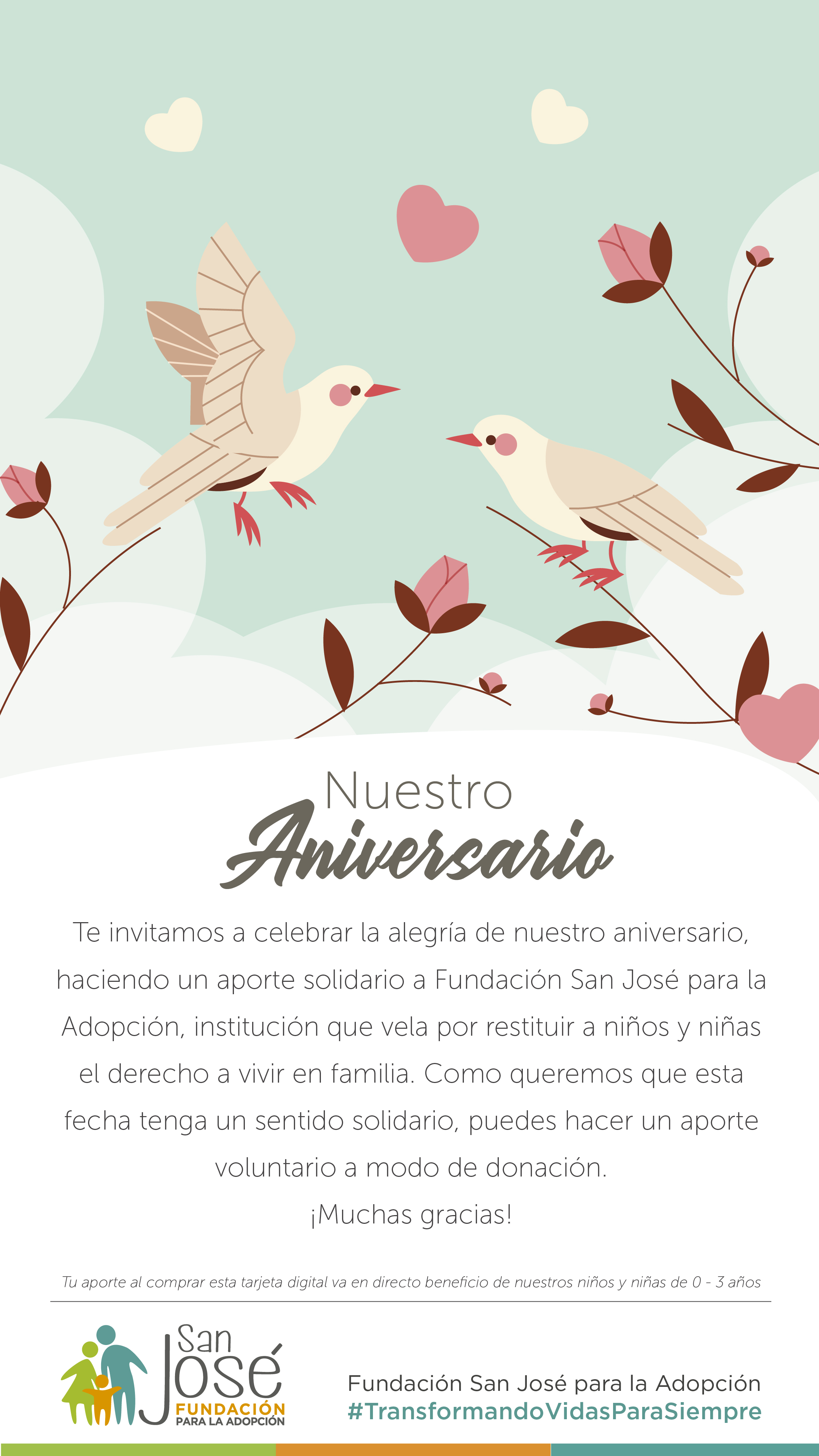 Tarjeta - Aniversario de Matrimonio