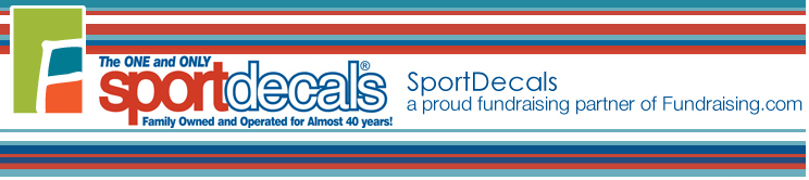 sport decals fundraising ideas