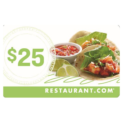 Restaurant $25 Card