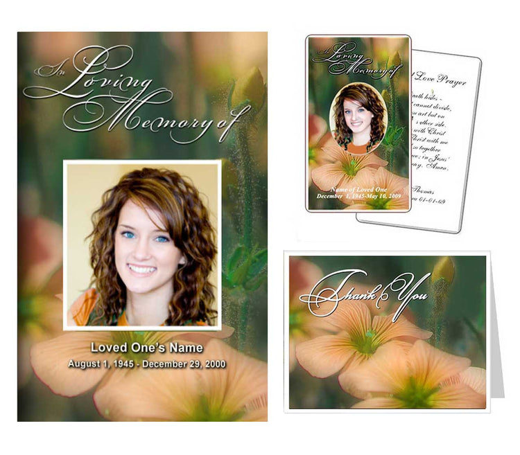 funeral program florals