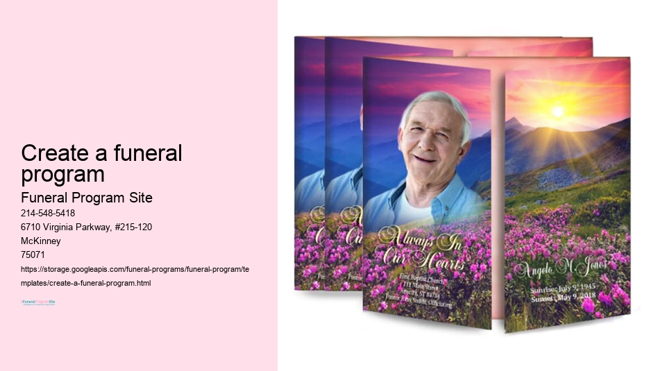 Custom Funeral Programs