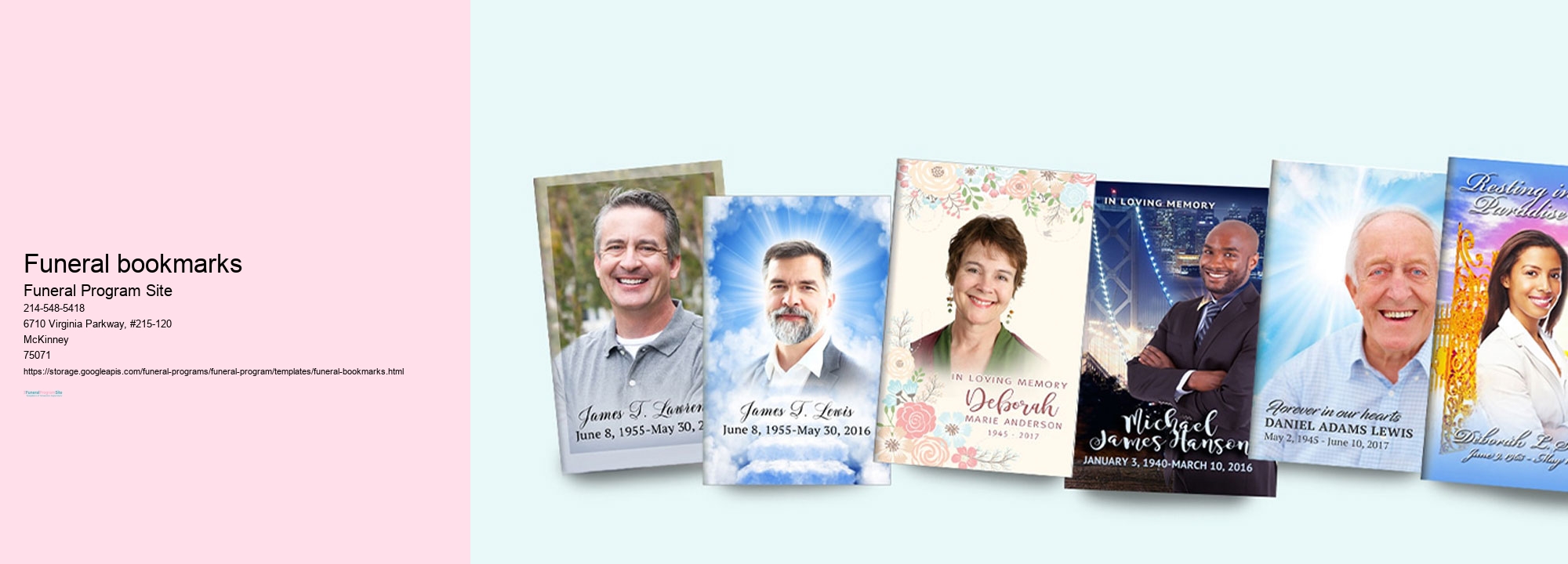 Custom Funeral Programs