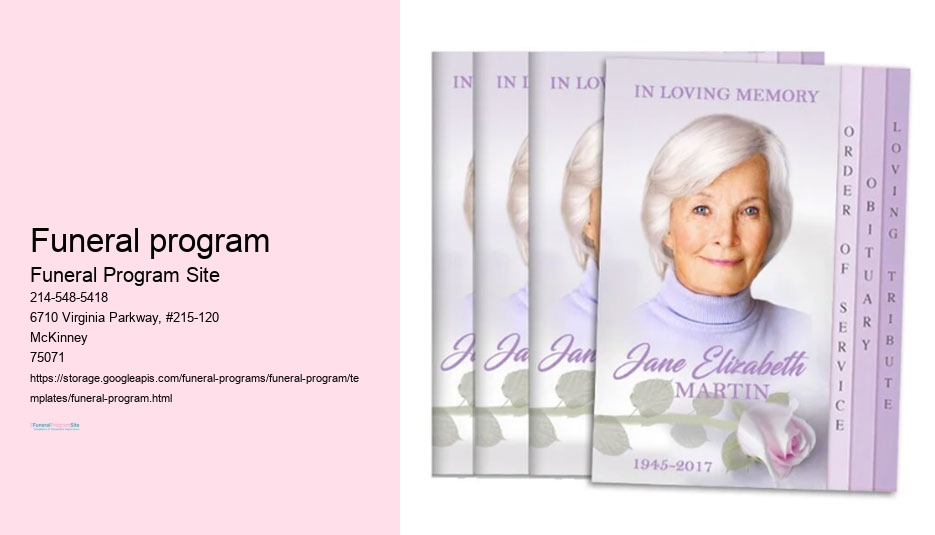 Custom Funeral Programs