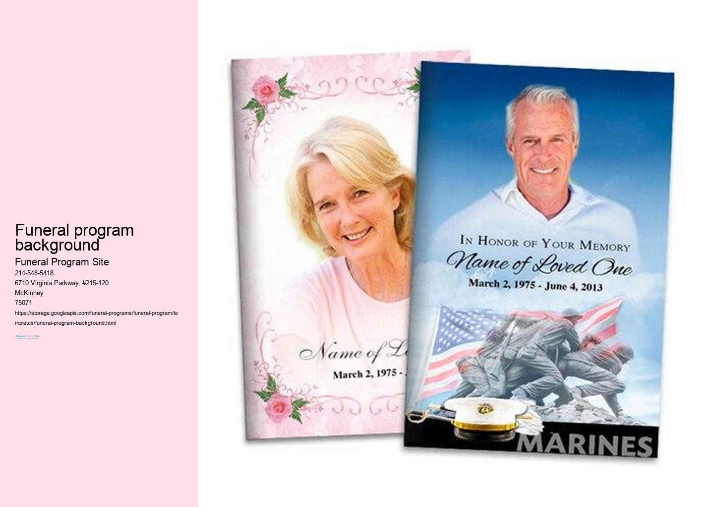 Funeral Program Templates