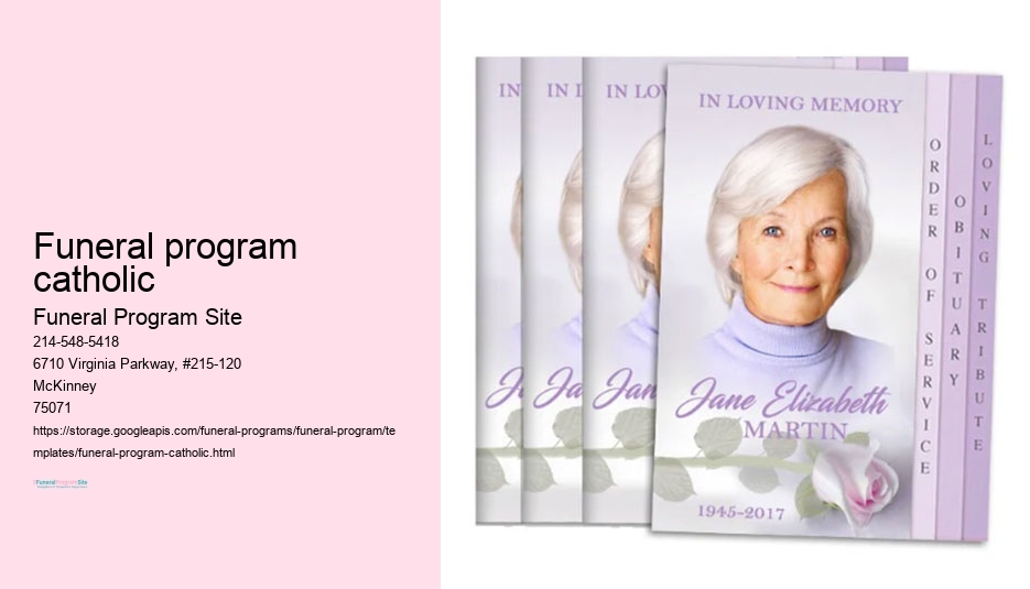 Custom Funeral Programs