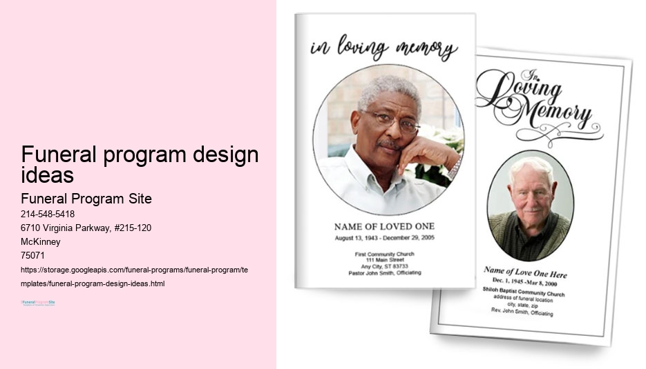 Custom Funeral Programs