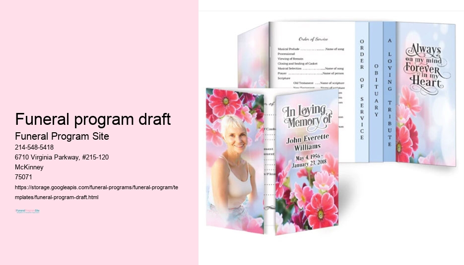 Custom Funeral Programs