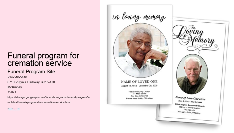 Funeral Program Template