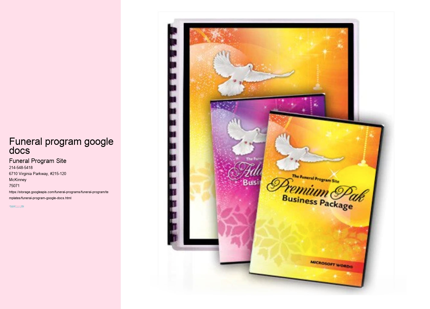 Funeral Program Templates