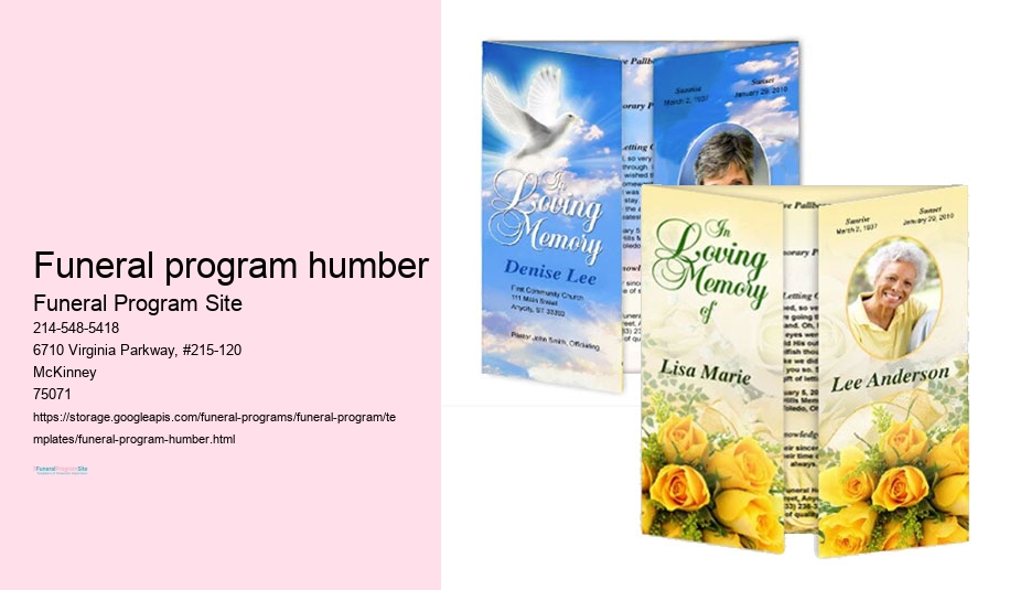 Custom Funeral Programs