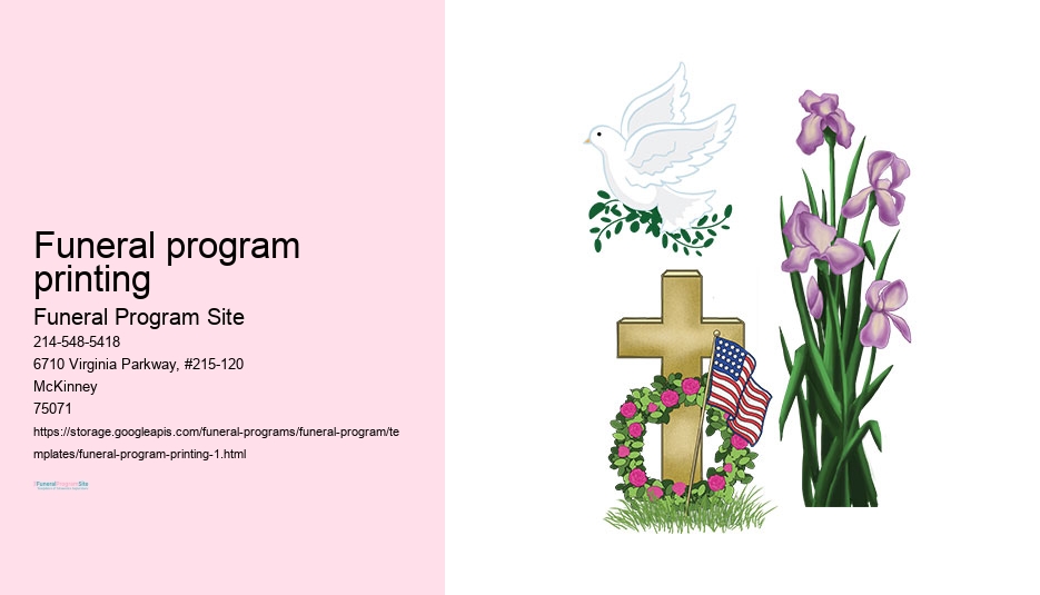 Funeral Program Template