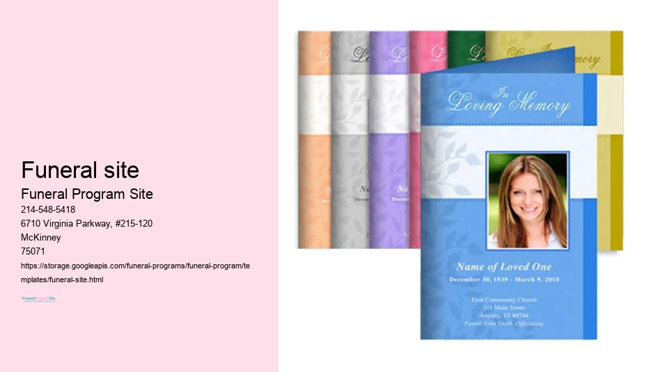 Custom Funeral Programs