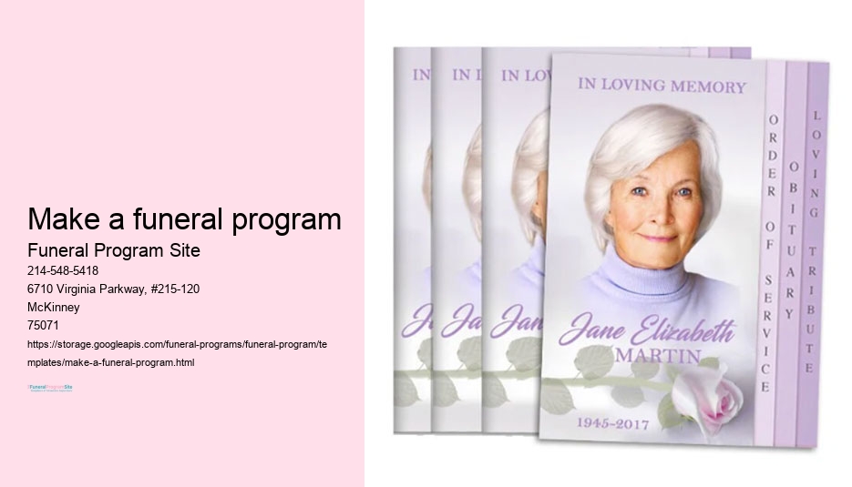 Custom Funeral Programs