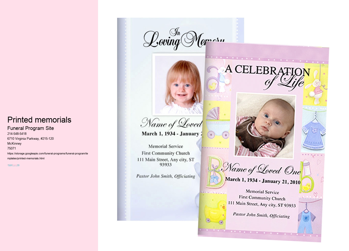 Funeral Program Templates