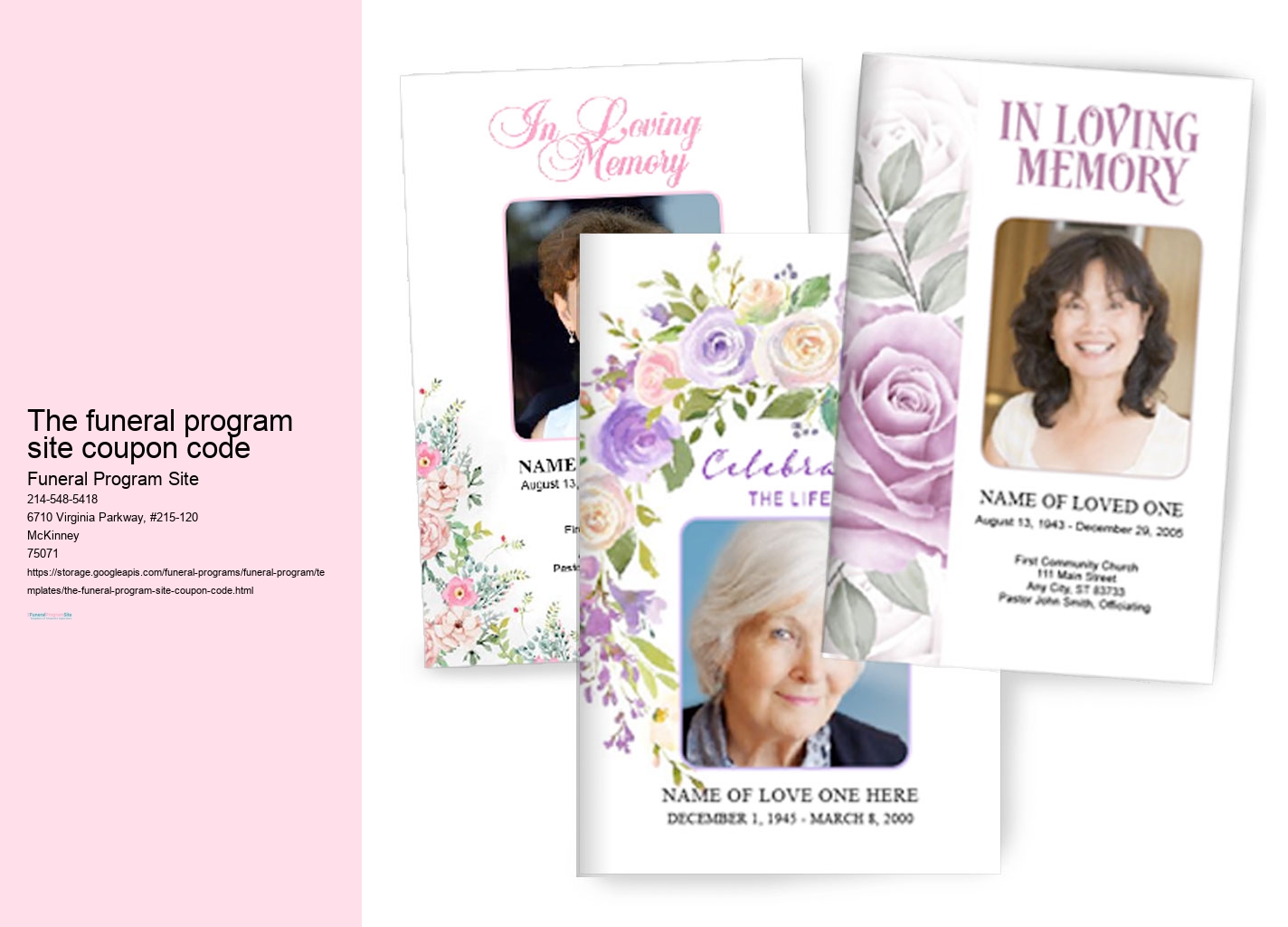 Funeral Program Templates