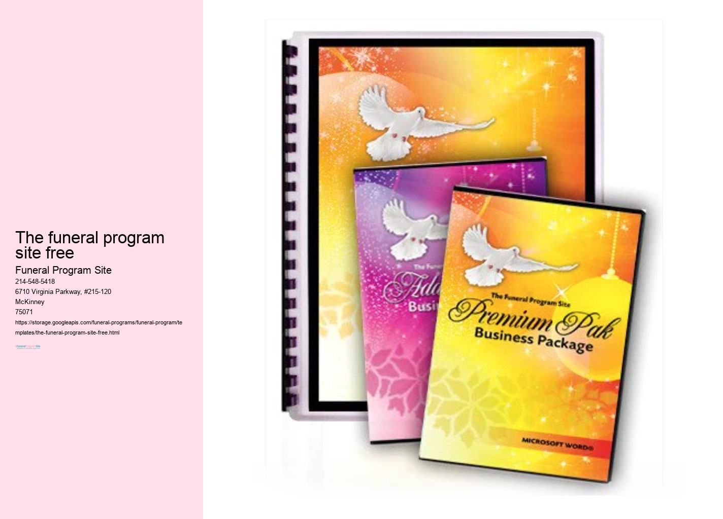 Funeral Program Templates