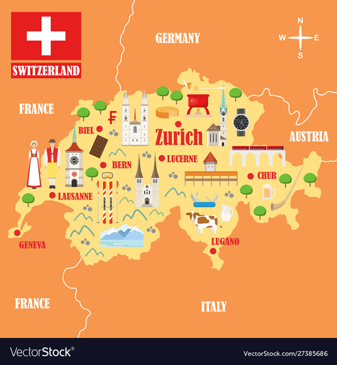 瑞士地理位置