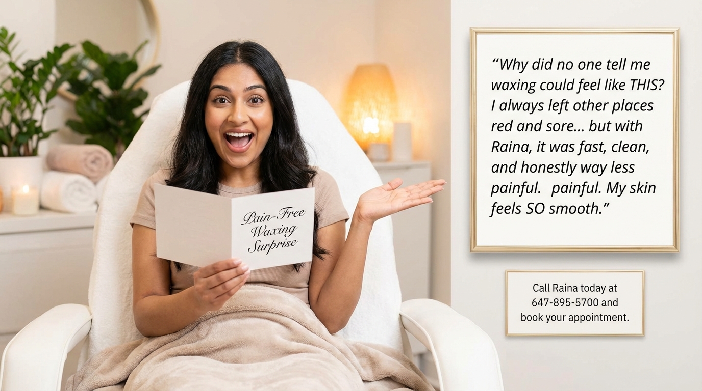 Close-up of eyebrow shaping service