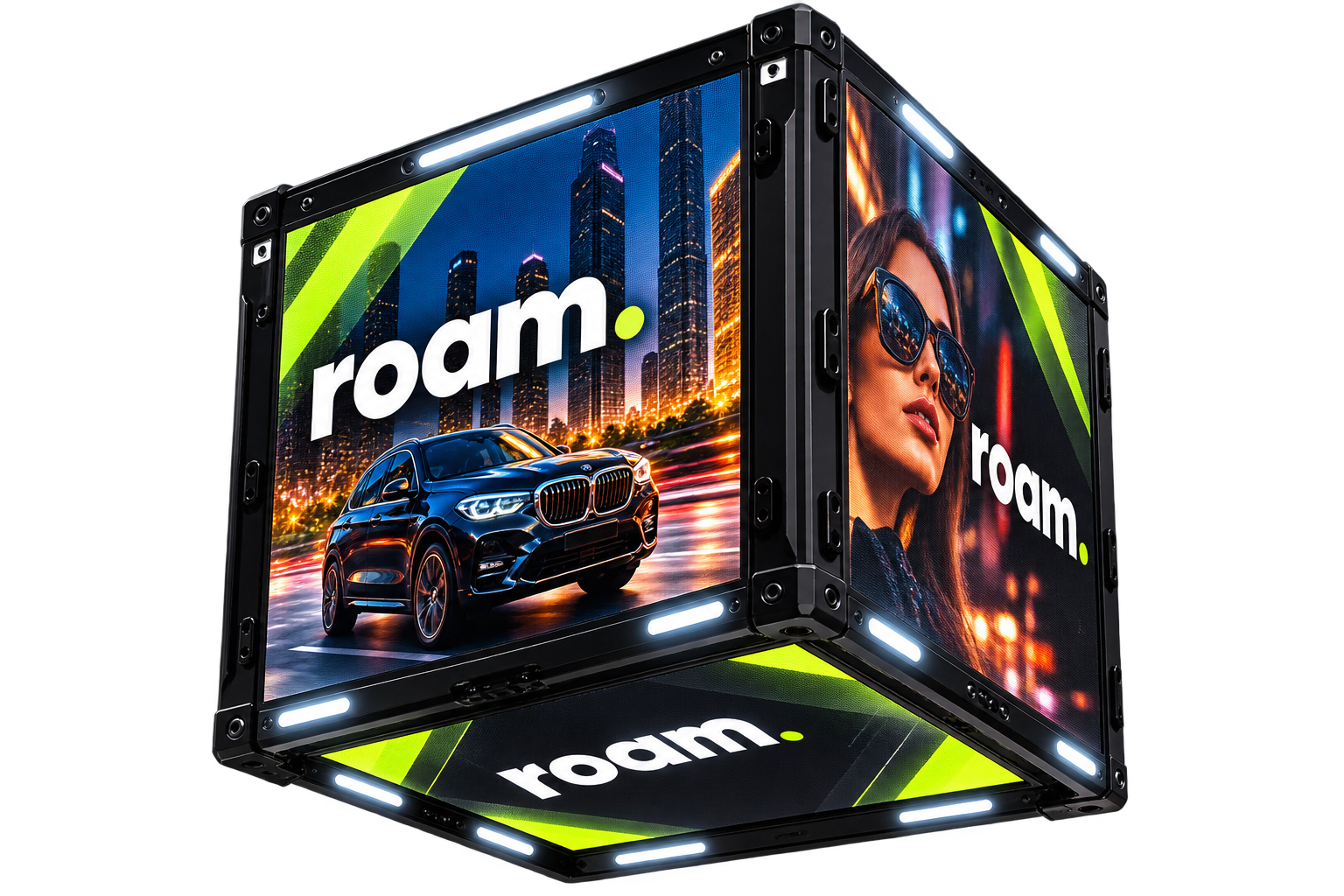 ROAM Motorcycle / LED advertising box