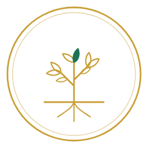 Growing plant emblem