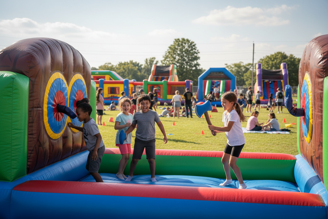 School field day setup