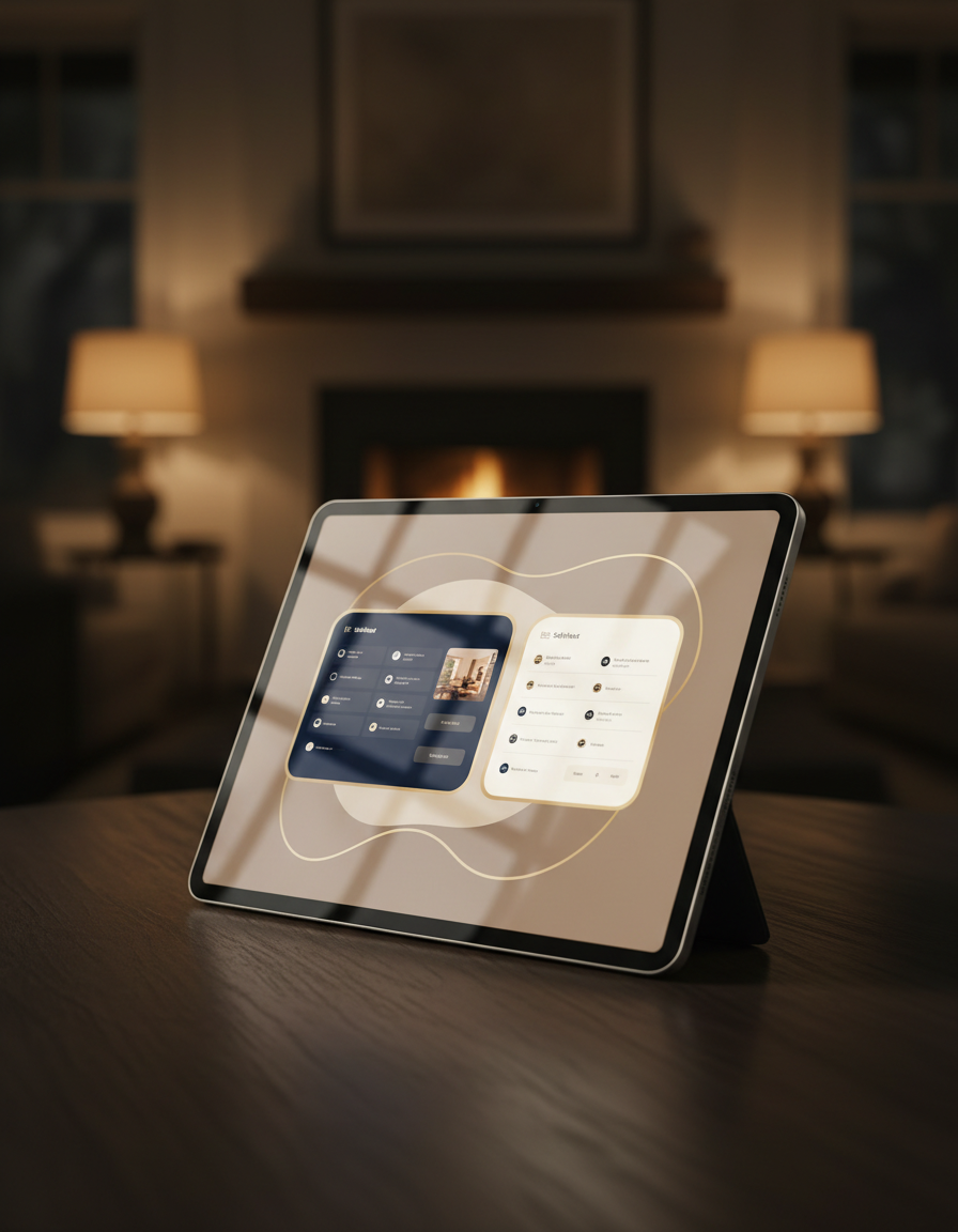 SafeNest Family Room App Mockup