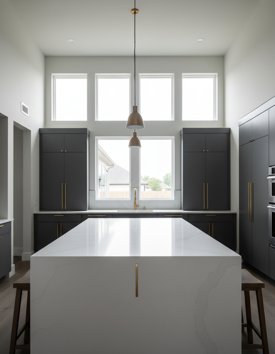 Texas Kitchen Quartz Installation