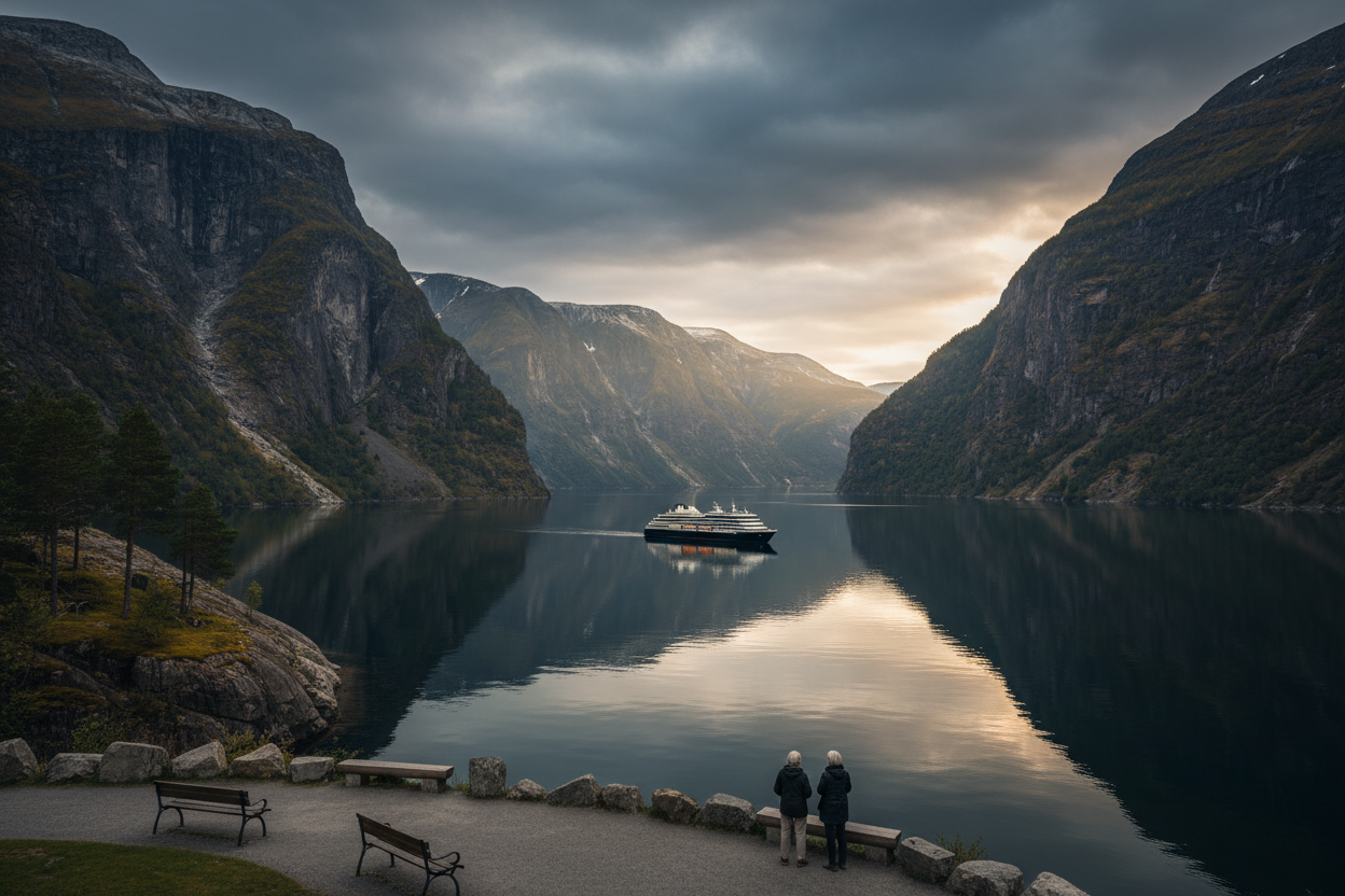 <h3>Fiordos Noruegos: Crucero panorámico</h3>