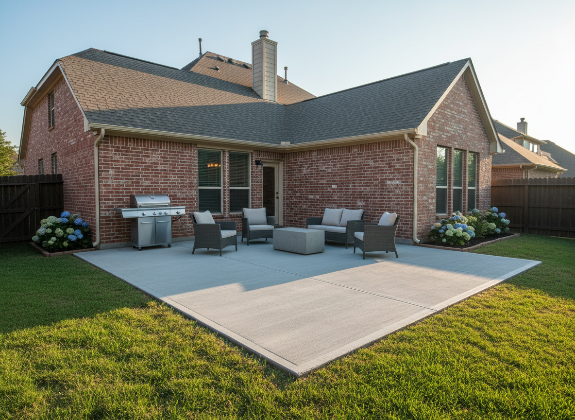Stamped decorative concrete patio in Hudson, WI