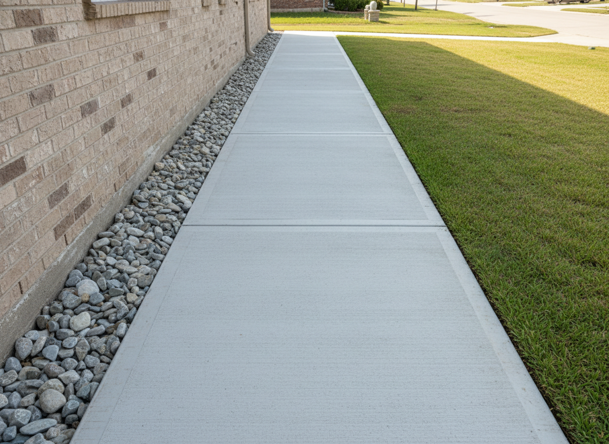 Exposed aggregate concrete walkway in Somerset, WI