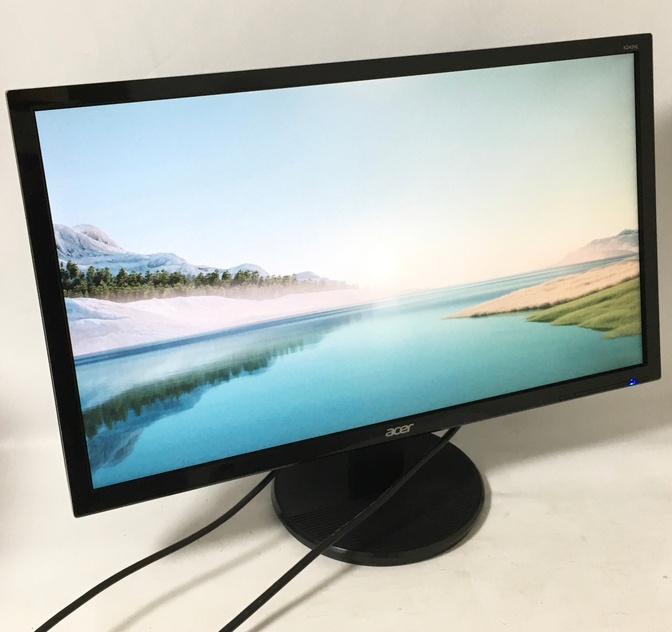 【ケーブルも付けられます!】acer モニター Alphaline ディスプレイ 24インチ