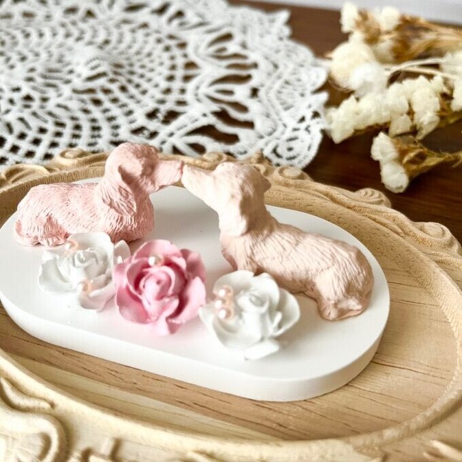 キスする♡ダックスのアロマストーン