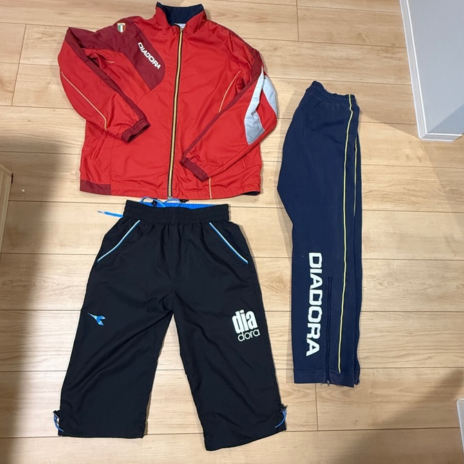 ディアドラ テニス ジャケット、ハーフパンツ、スウェットパンツ3+1セット