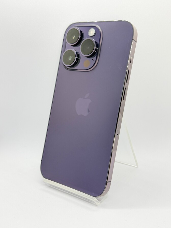 【BT100%/美品】apple iPhone 14 pro ディープパープル 256GB ドコモ