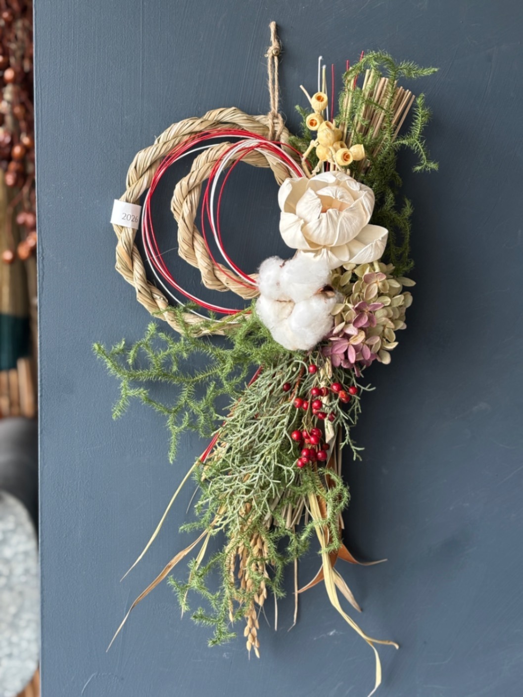 ドライフラワーのしめ飾り【2026】A_1｜リベシティフリーマーケット