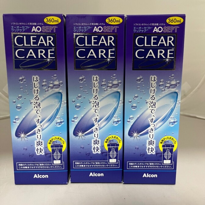 CLEAR CARE 360ml ソフトコンタクト洗浄液　3本セット