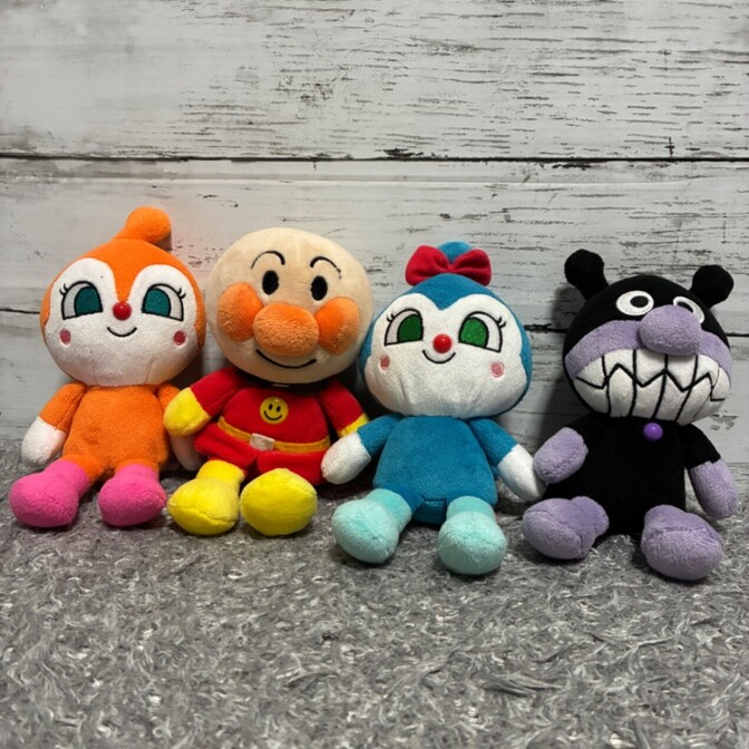 アンパンマン ぬいぐるみ 4体セット バイキンマン ドキンちゃん コキンちゃん