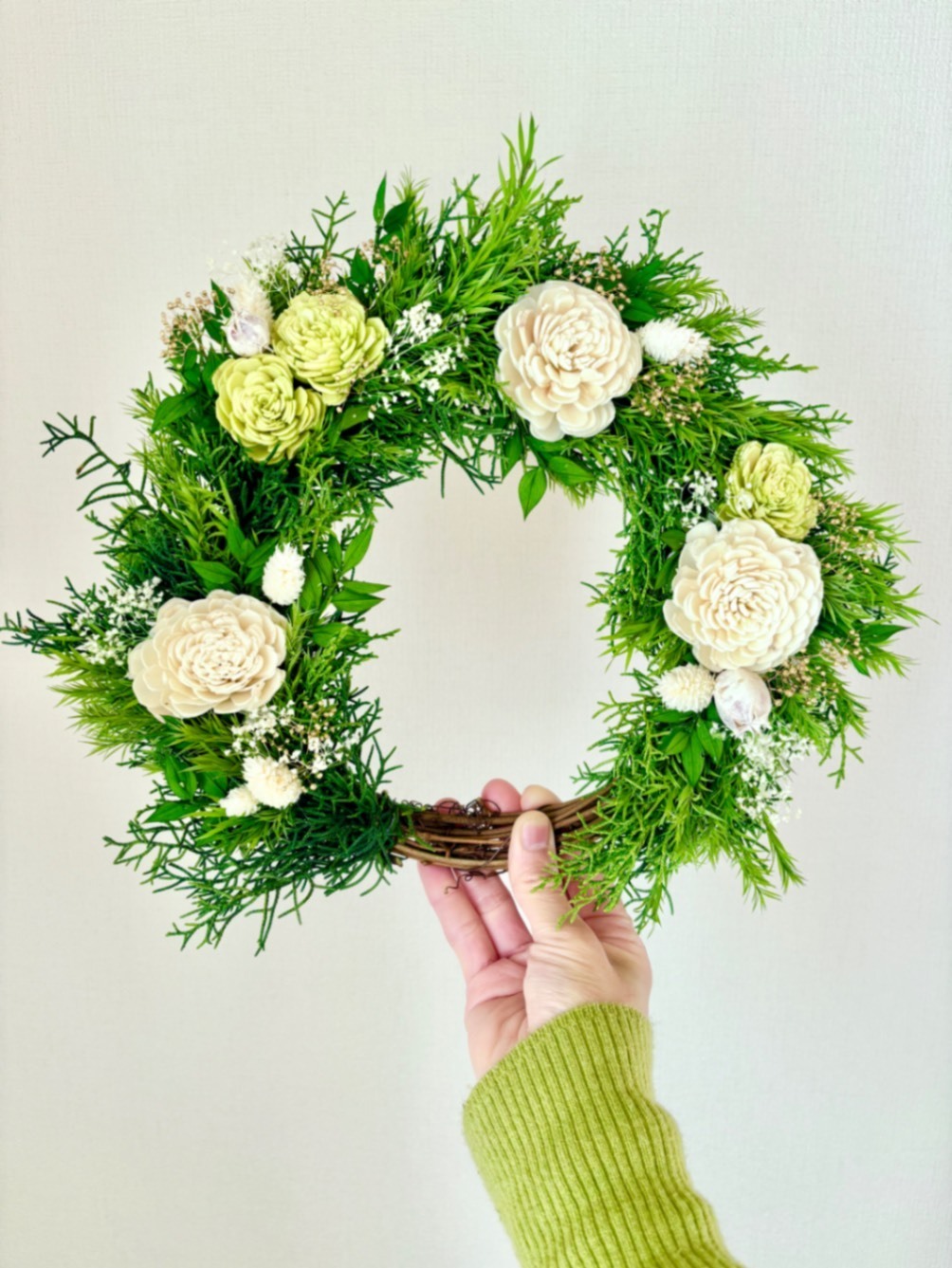 色褪せないリース】祝福の森 ― 花嫁のためのウェディングリース