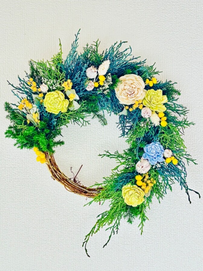 【色褪せないリース】森の祝福を束ねたリース｜Wedding & Daily