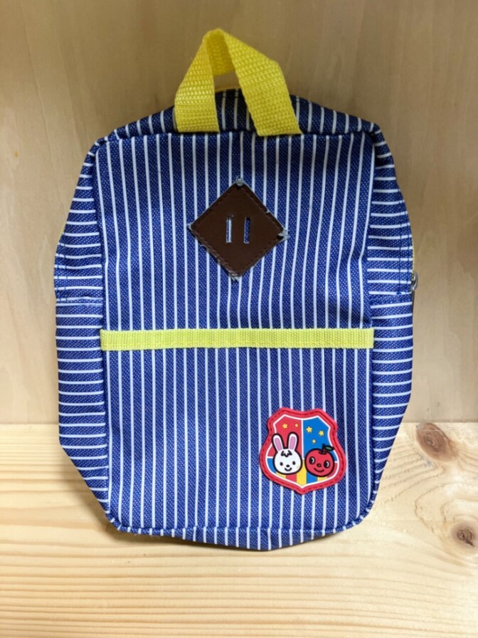 【キッズ・入園入学】シューズバッグ 上履き入れ（ボーダー柄）