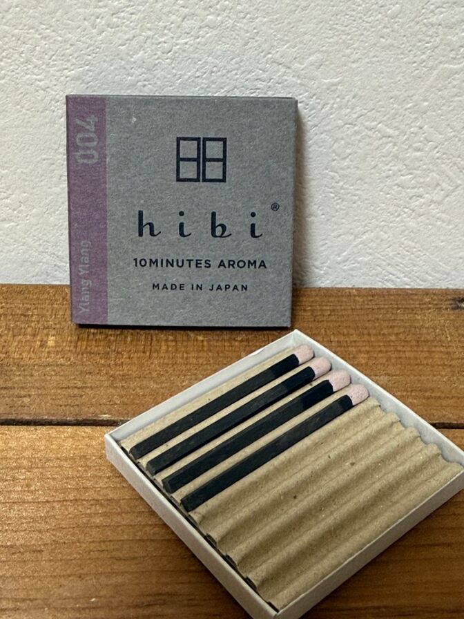 hibi（ヒビ）マッチ型お香（イランイランの香り）