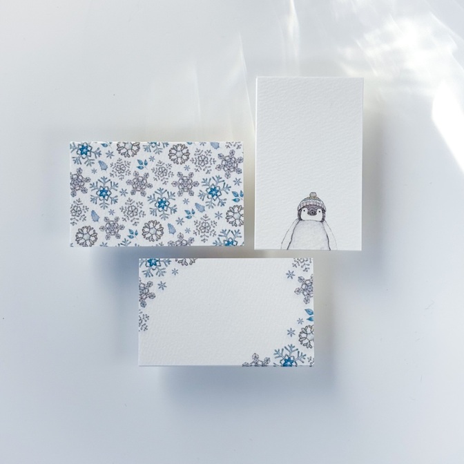 冬のミニメッセージカード＊15枚セット＊