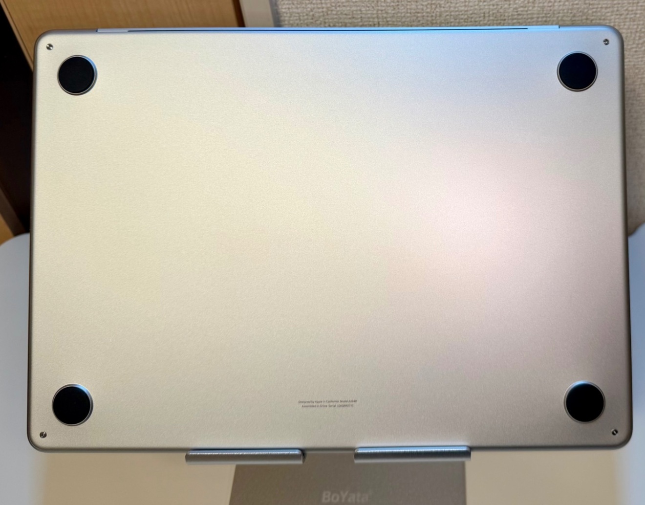 M4 MacBookAir シルバー 16GB/256GB 13.6インチ BT最大容量100％｜リベ