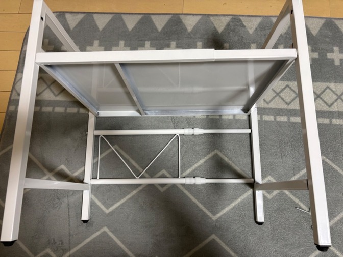 伸縮式キッチンラック（幅４０〜６０ｃｍ）ホワイト